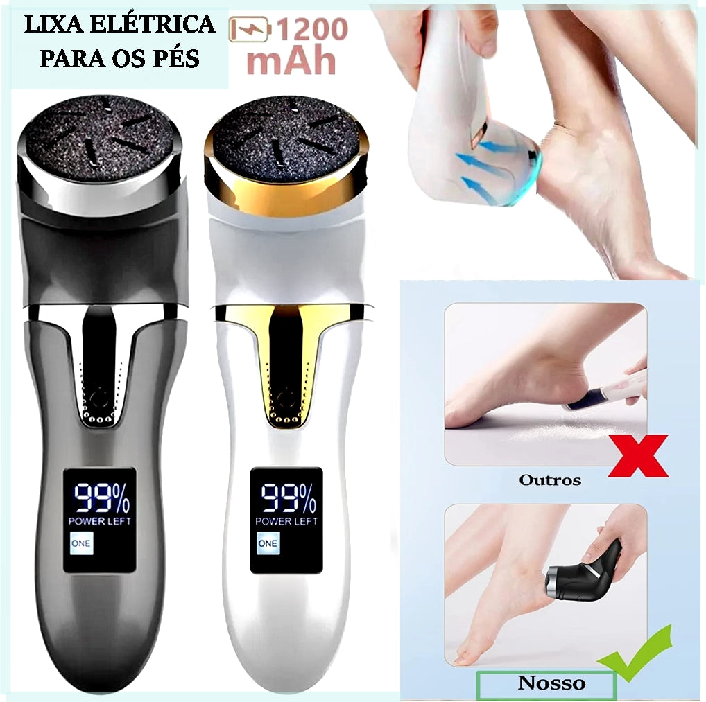 Lixa Elétrica Recarregável para Pés