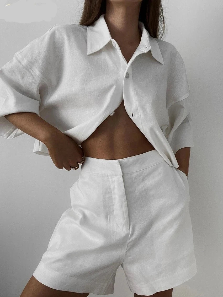 Conjunto com duas Peças em Linho