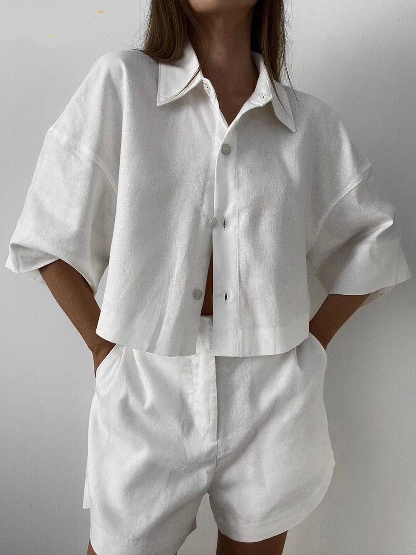 Conjunto com duas Peças em Linho