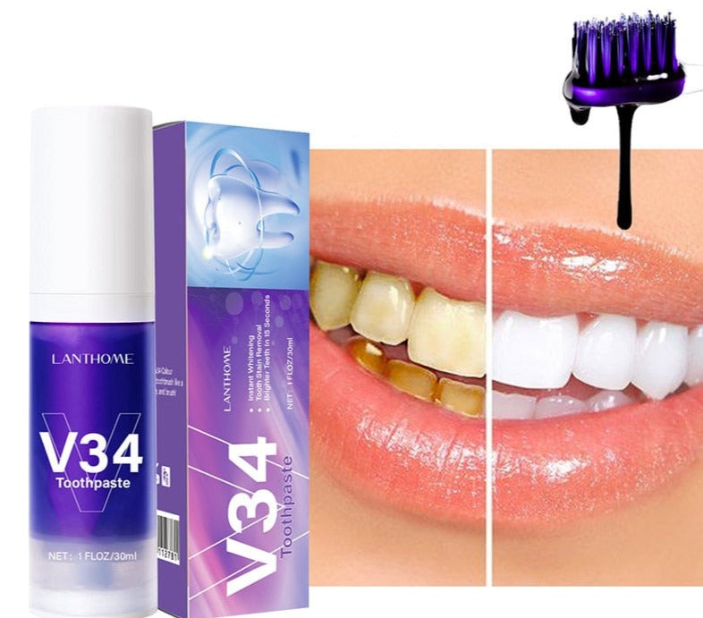 Pasta de Dente Roxa para Clareamento Dental