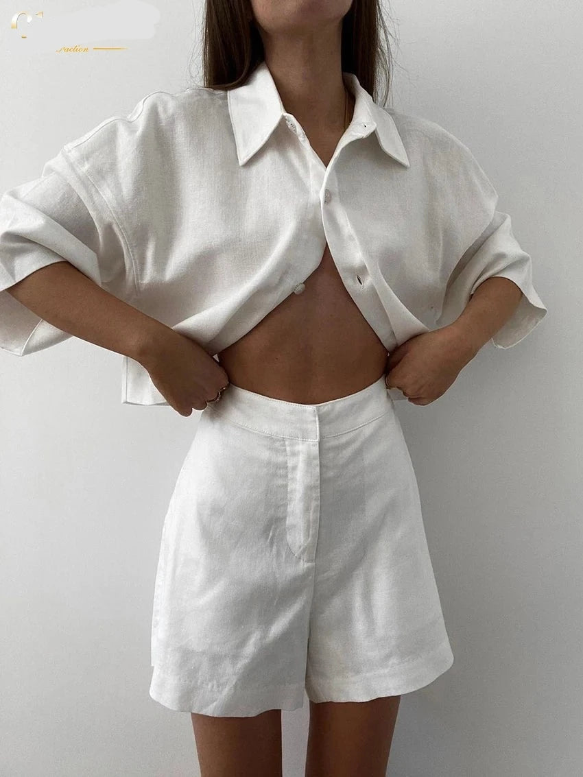 Conjunto com duas Peças em Linho