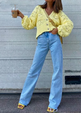 Calça Jeans Reta