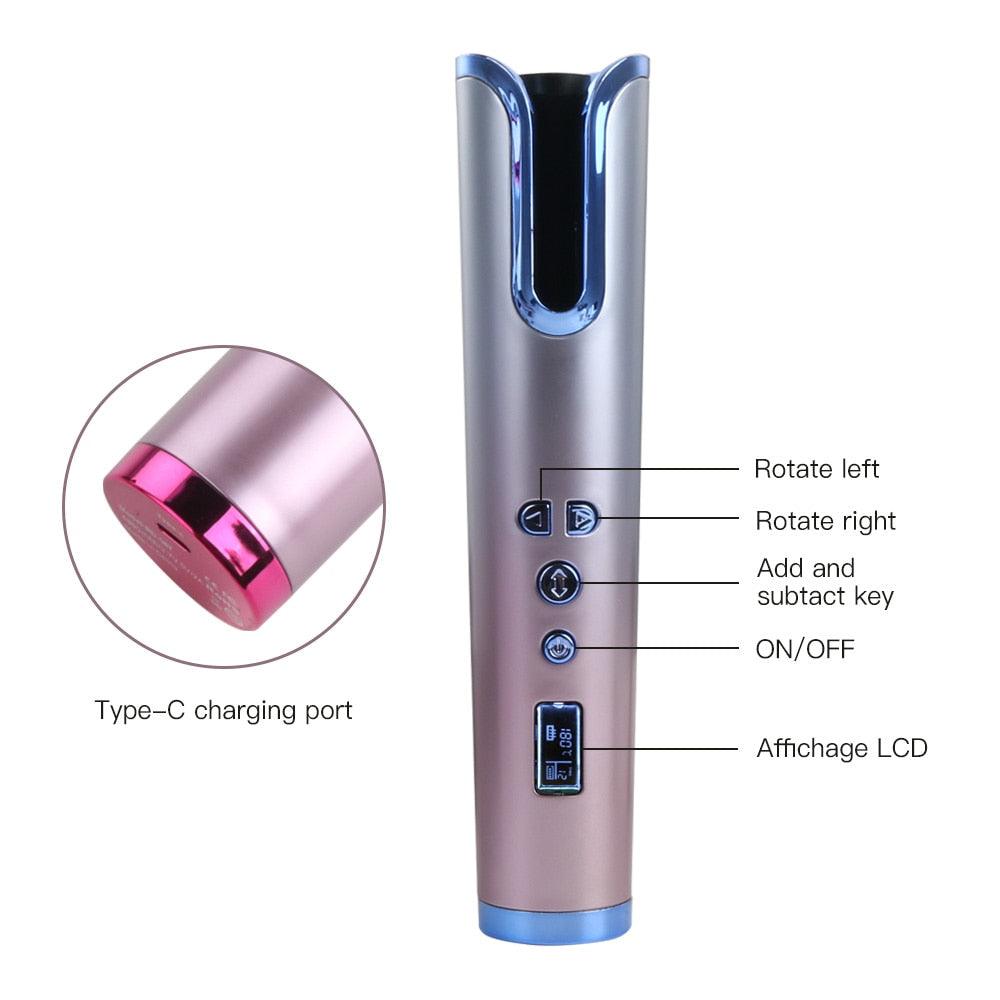 Modelador e Ondulador de Cabelo Automático Portátil. - Lindas & Cia Shop
