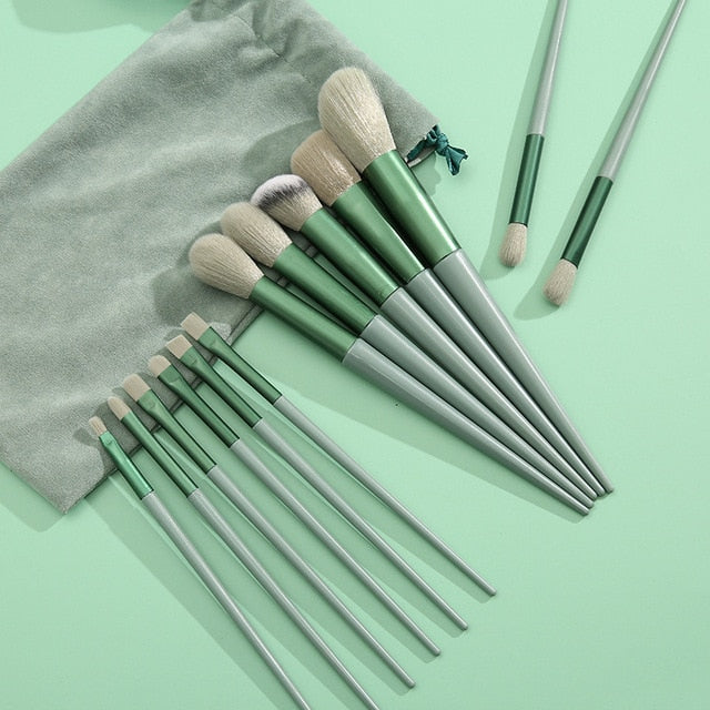 New 13Pcs Makeup Brush Set Makeup Concealer Brush Blush Loose Powder Brush Eye Shadow Highlighter Foundation Brush Beauty Tools - Lindas & Cia Shop