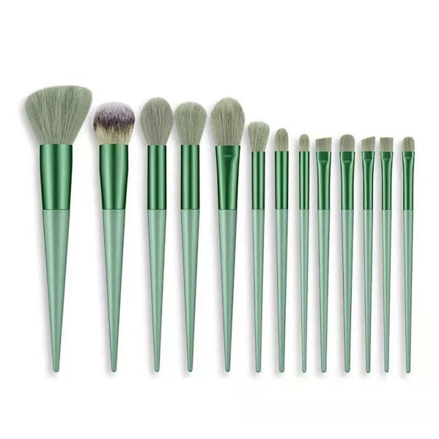 New 13Pcs Makeup Brush Set Makeup Concealer Brush Blush Loose Powder Brush Eye Shadow Highlighter Foundation Brush Beauty Tools - Lindas & Cia Shop