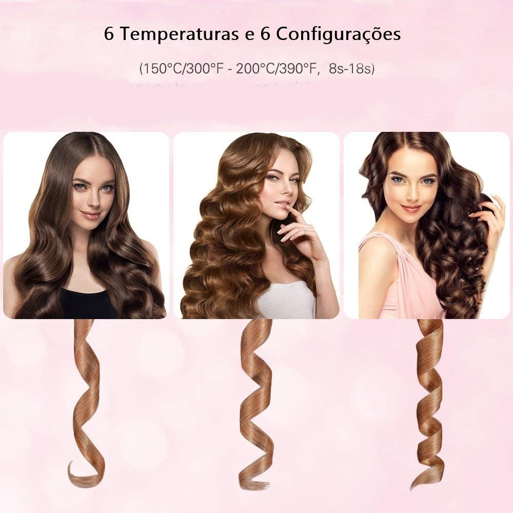 Modelador e Ondulador de Cabelo Automático Portátil. - Lindas & Cia Shop