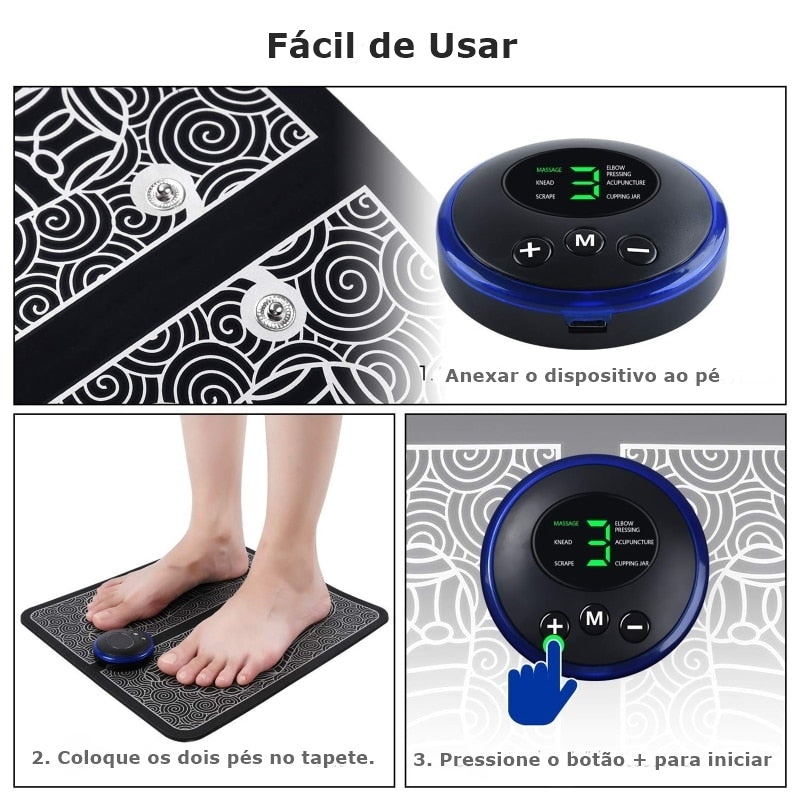 Massagem Elétrica com EMS para os Pés. - Lindas & Cia Shop