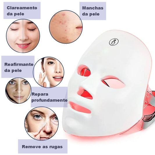 Máscara Facial com Fótons Led