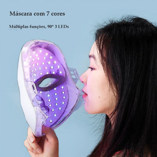 Máscara de LED com 7 Cores