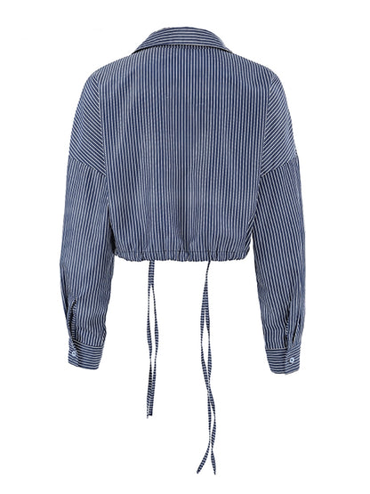 Camisa Croped Listrada