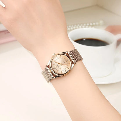 Relógio Feminino Luxo com Diamante - Lindas & Cia Shop