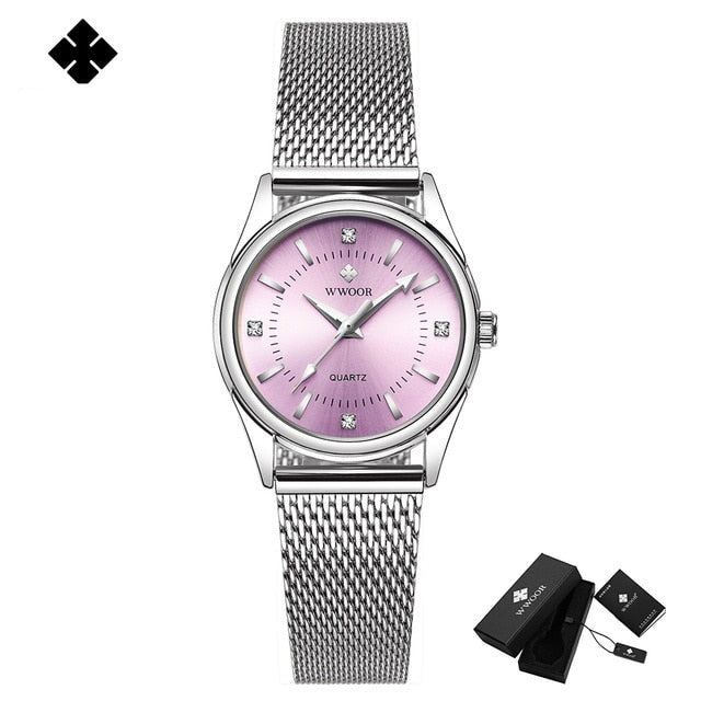 Relógio Feminino Luxo com Diamante - Lindas & Cia Shop