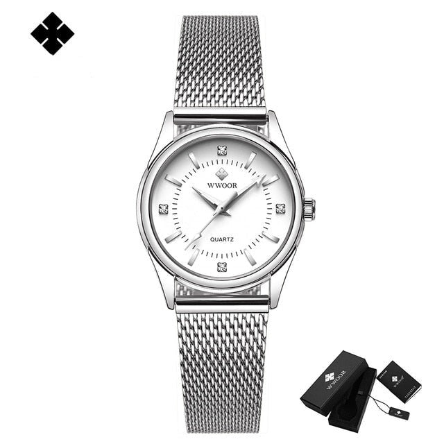 Relógio Feminino Luxo com Diamante - Lindas & Cia Shop