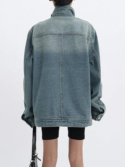 Casaco Jeans Assimétrico
