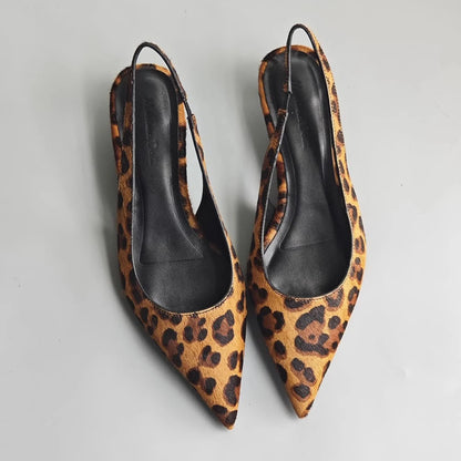 Sapato Slingbag Leopardo