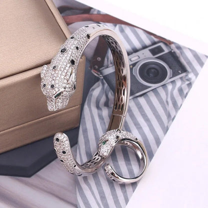Conjunto de Pulseira e Anel Leopardo