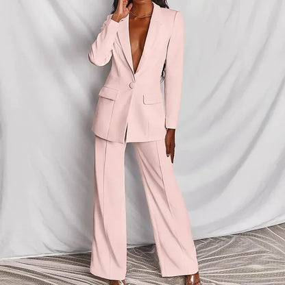 Conjunto Blazer e Calça Comprida