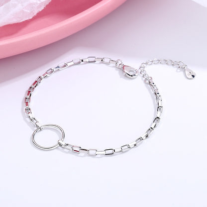 Pulseira de Contas Redondas de Prata Esterlina - Lindas & Cia Shop