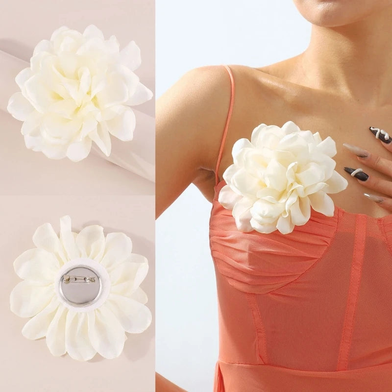 Broche Flor de Tecido