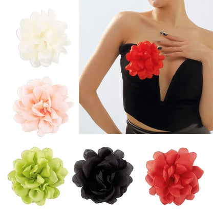 Broche Flor de Tecido