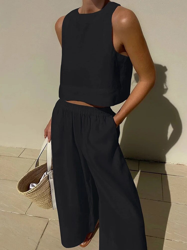 Conjunto Feminino com Top e Calça