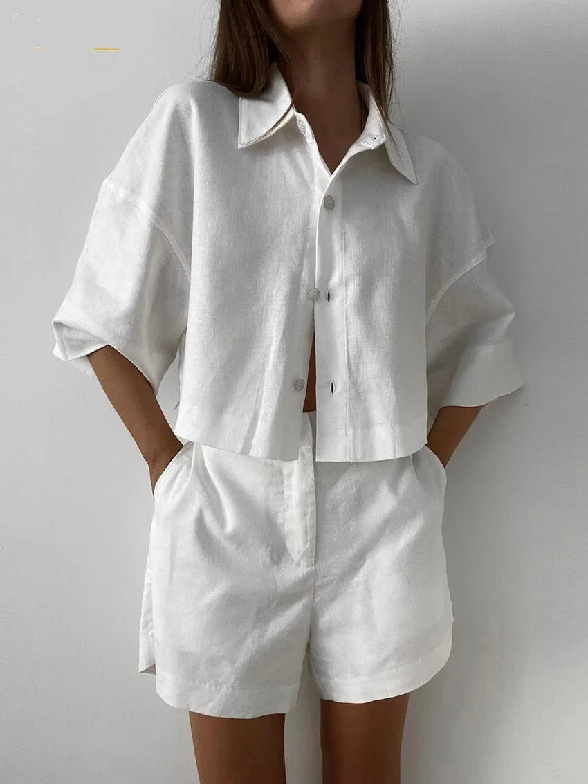 Conjunto com duas Peças em Linho