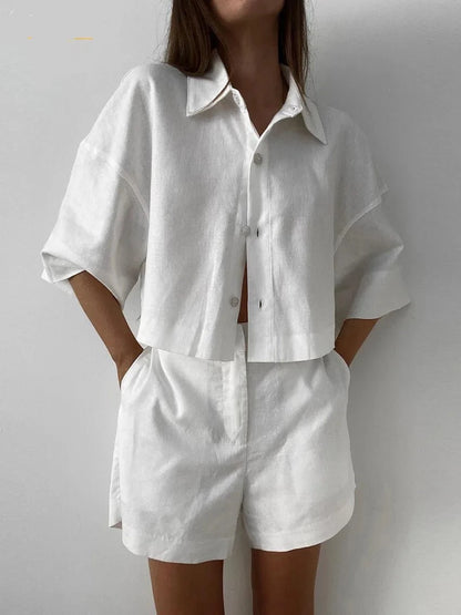 Conjunto com duas Peças em Linho