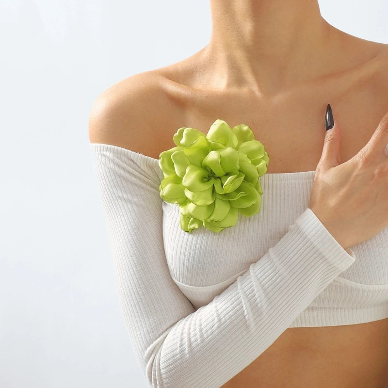Broche Flor de Tecido