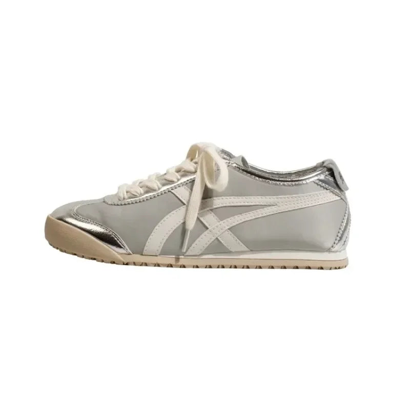 Tênis Sneakers Feminino em Couro Amarelo