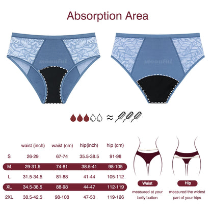 Calcinhas Menstruais com Renda