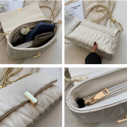 Bolsa Matelassê com Correntes