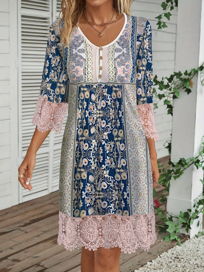 Vestido Curto Estilo Boho