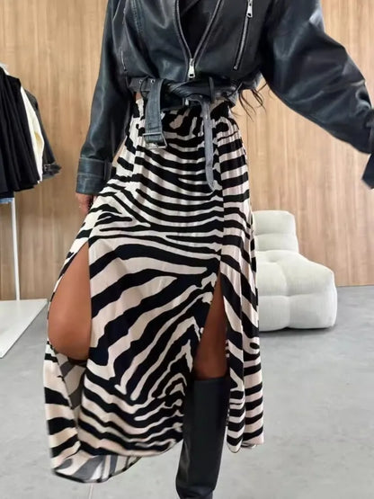 Saia Maxi Leopard Print