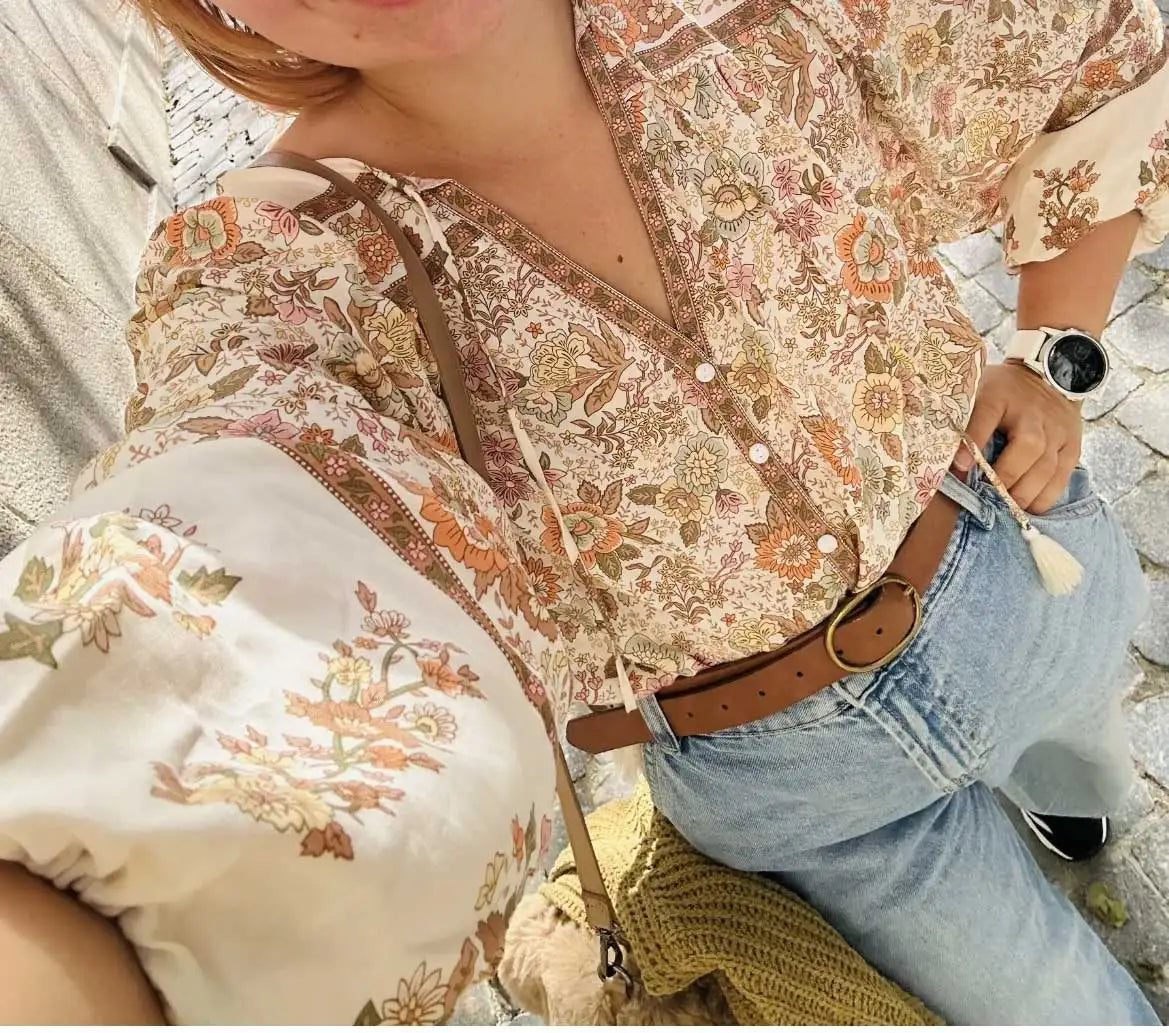 Blusa Boho Floral