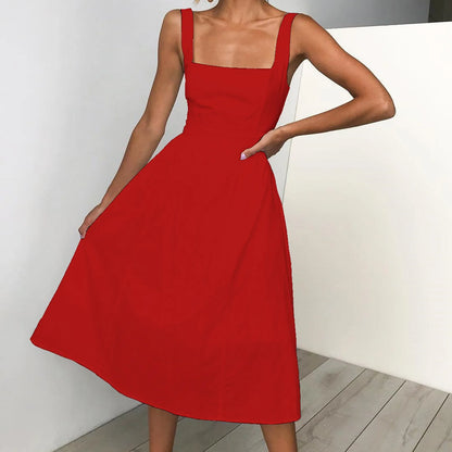 Vestido Decote Quadrado