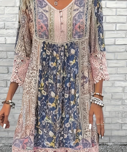Vestido Curto Estilo Boho