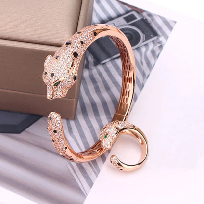 Conjunto de Pulseira e Anel Leopardo