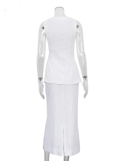 Conjunto com Top e Saia Longa