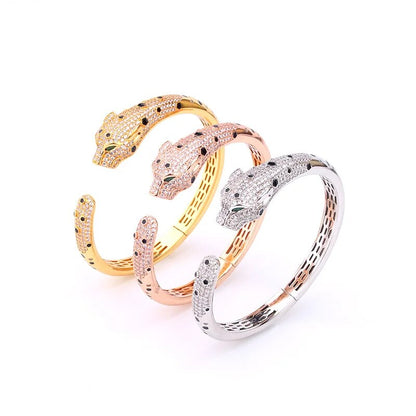Conjunto de Pulseira e Anel Leopardo