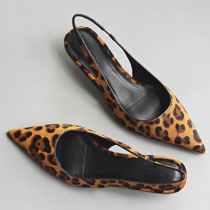 Sapato Slingbag Leopardo