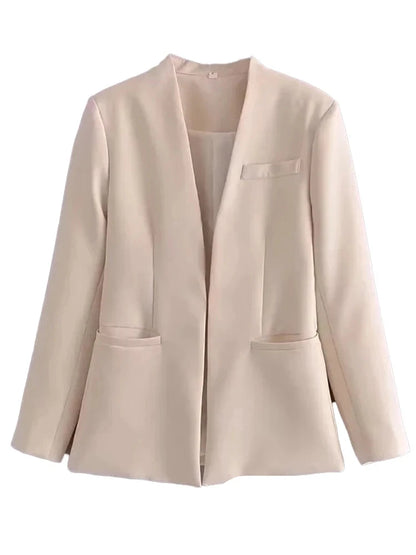 Conjunto com Blazer em V e Calça