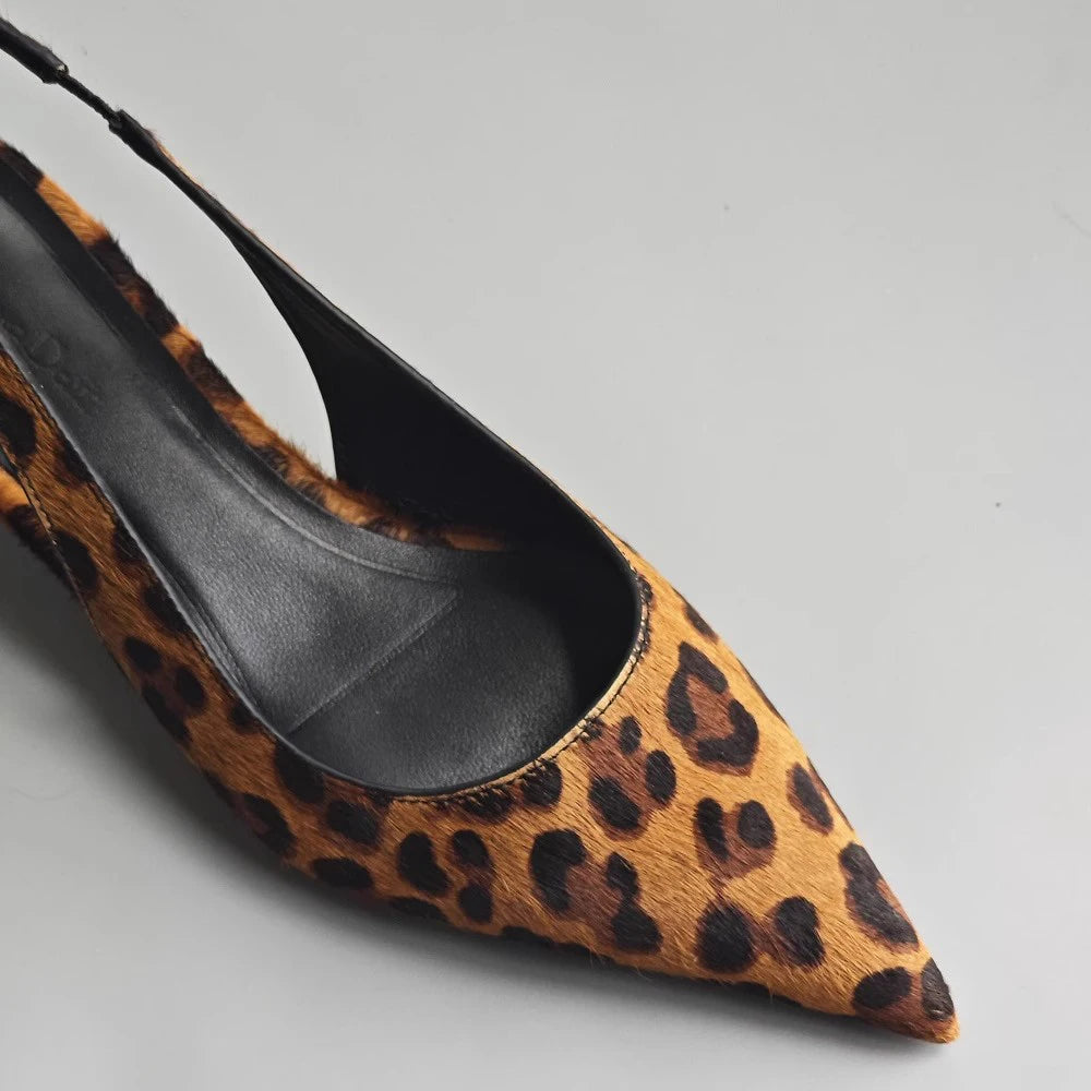 Sapato Slingbag Leopardo