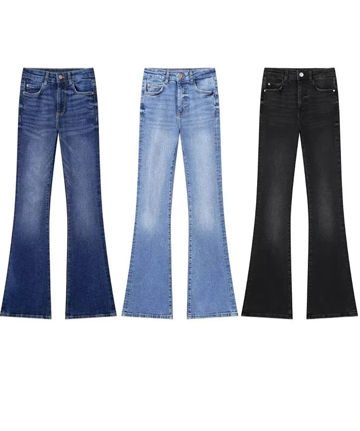 Calça Jeans Skinny Flare