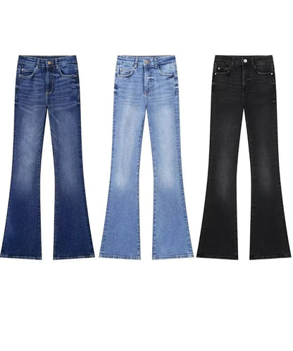 Calça Jeans Skinny Flare