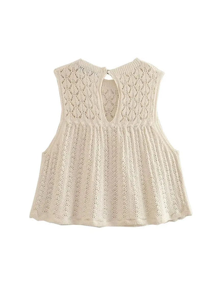 Conjunto de Saia e Top em Malha Bordado