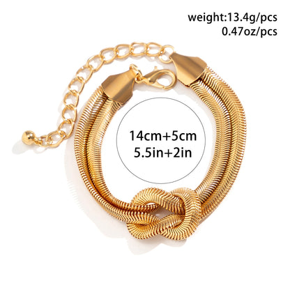 Pulseira de Corrente com Nó
