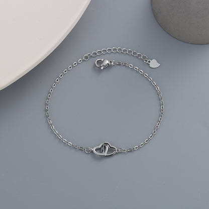 Pulseira de Contas Redondas de Prata Esterlina - Lindas & Cia Shop