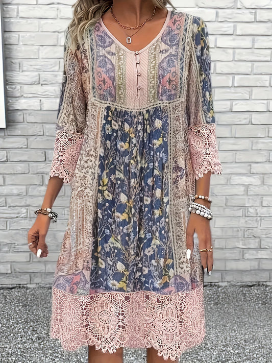 Vestido Curto Estilo Boho