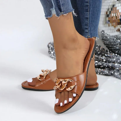 Chinelo Feminino com Corrente