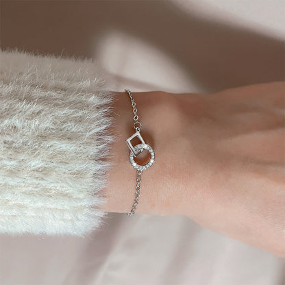 Pulseira de Contas Redondas de Prata Esterlina - Lindas & Cia Shop